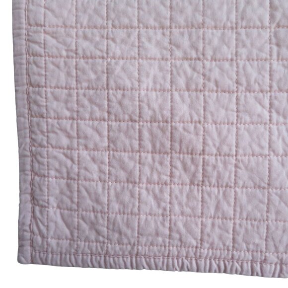One Urban Habitat Pink Quilted Euro Sham 26" X 26" Cotton Face Cotton Filling - Picture 3 of 9